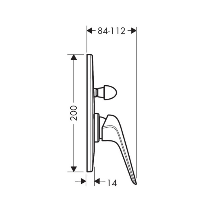 Купить Hansgrohe Novus Смеситель для ванны скрытый монтаж хром 71047000 в магазине wardena.ru