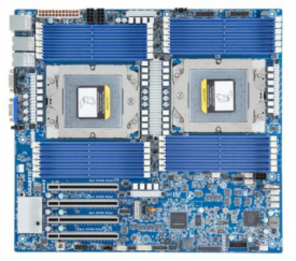 Купить Motherboard Gigabyte MZ73-LM0 SoC SP5 AMD EPYC 9004 Series SATA/SAS NVMe M.2 DDR5 в магазине wardena.ru