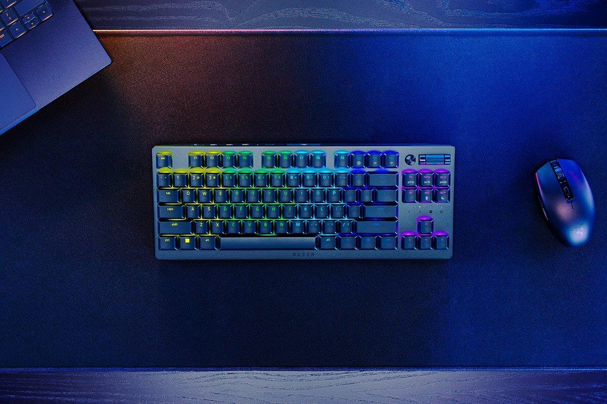 Купить Razer V2 Pro Tastatur USB + RF Wireless + Bluetooth QWERTY US Englisch Schwarz (RZ03-04370600-R3N1) в магазине wardena.ru