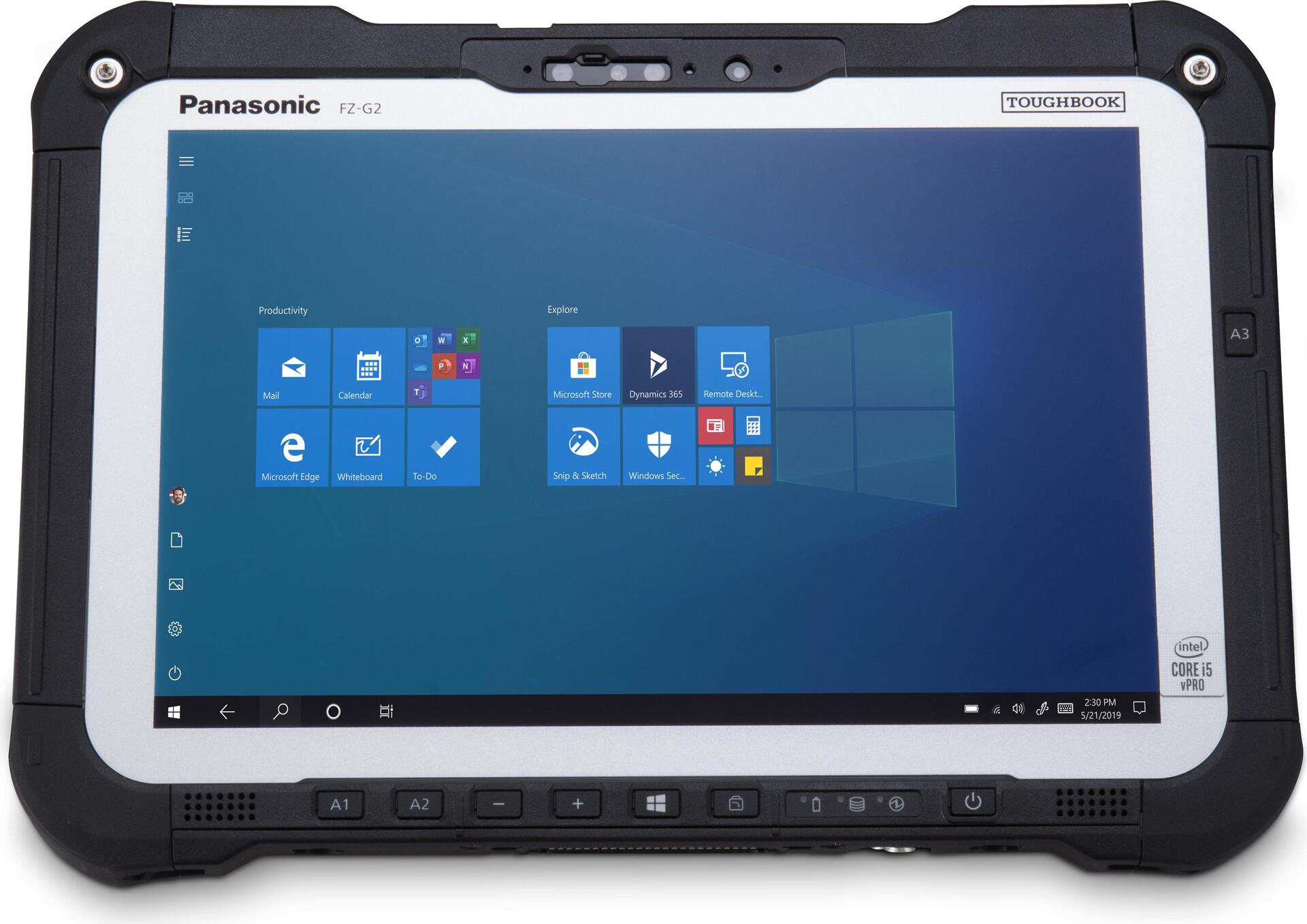Купить Panasonic Toughbook G2 Standard - Robust - Tablet - Core i5 10310U / 1.7 GHz - vPro - Win 10 Pro - 16 GB RAM - 512 GB SSD NVMe - 25.7 cm (10.1") IPSa Touchscreen 1920 x 1200 - UHD Graphics - Wi-Fi 6, Bluetooth - 4G (FZ-G2AZ00ET4) в магазине wardena.ru