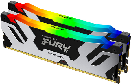 Купить Kingston FURY Renegade RGB - DDR5 - Kit - 32GB: 2 x 16GB - DIMM 288-PIN - 4800 MHz / PC5-38400 - CL40 on-die ECC (KF572C38RSAK2-32) в магазине wardena.ru