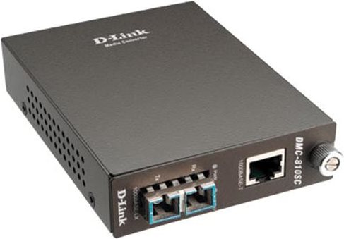 Купить D-Link DMC 810SC - Medienkonverter - 1000Base-LX, 1000Base-T - RJ-45 - SC single mode - extern - bis zu 10 km (DMC-810SC/E) в магазине wardena.ru