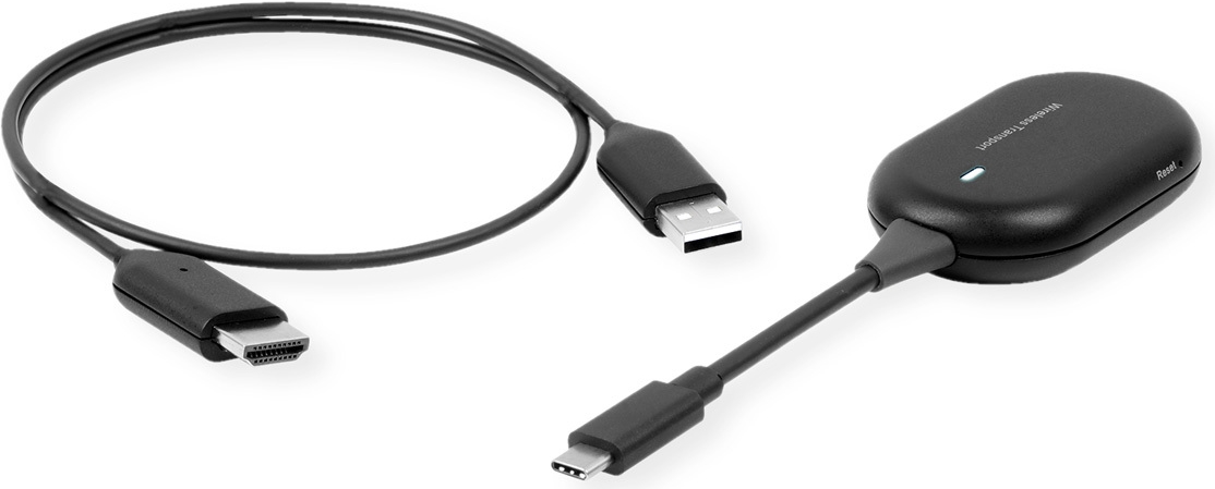 Купить ROLINE Drahtloser P2P-Anzeige-Dongle Tx+Rx HDMI 1080P (14.01.3418) в магазине wardena.ru