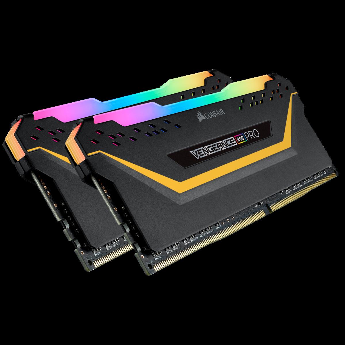 Купить CORSAIR Vengeance RGB PRO - TUF Gaming Edition - DDR4 - 16GB: 2 x 8GB - DIMM 288-PIN - 3200 MHz / PC4-25600 - CL16 - non-ECC - Schwarz (CMW16GX4M2C3200C16-TUF) в магазине wardena.ru