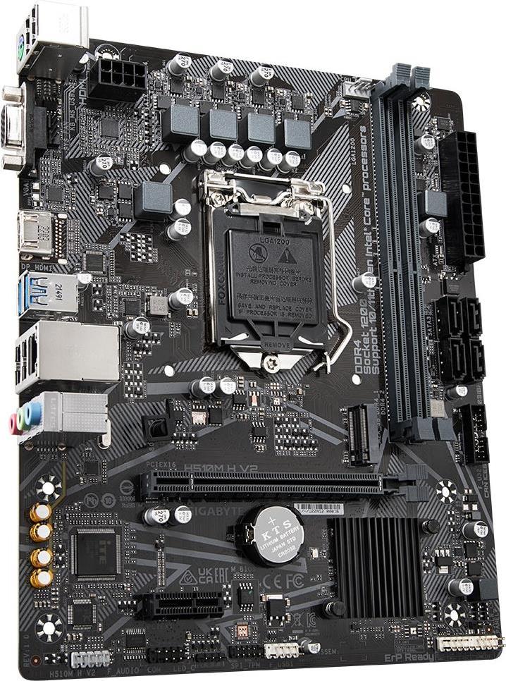 Купить GIGABYTE H510M H V2 LGA1200 mATX MB 2xDDR4 4xSATA 1xM.2 (H510M H V2) в магазине wardena.ru