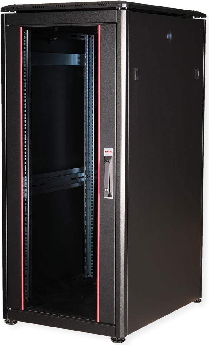 Купить ROLINE 19 Zoll Netzwerkschrank Pro 26 HE 600x800 BxT Glastür schwarz (26.21.0222) в магазине wardena.ru