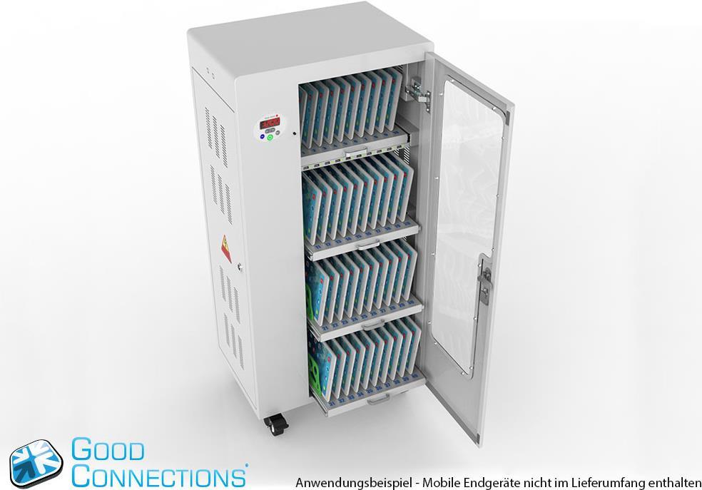 Купить Good Connections - Wagen (sync, charge and UV clean) - für 40 Tablets - verriegelbar - Aluminium, Stahl, Acryl - Grau - Ausgang: 5 V (PCT01-B40G) в магазине wardena.ru