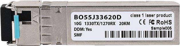 Купить Kompatibler Edge Core SFP-10G-BX-D BlueOptics BO55J33620D SFP+ Bidi Transceiver, LC-Simplex, 10GBASE-BX-D, Singlemode Fiber, TX1330nm/RX1270nm, 20KM, DDM, 0°C/+70°C (SFP-10G-BX-D-20-EE-BO) в магазине wardena.ru