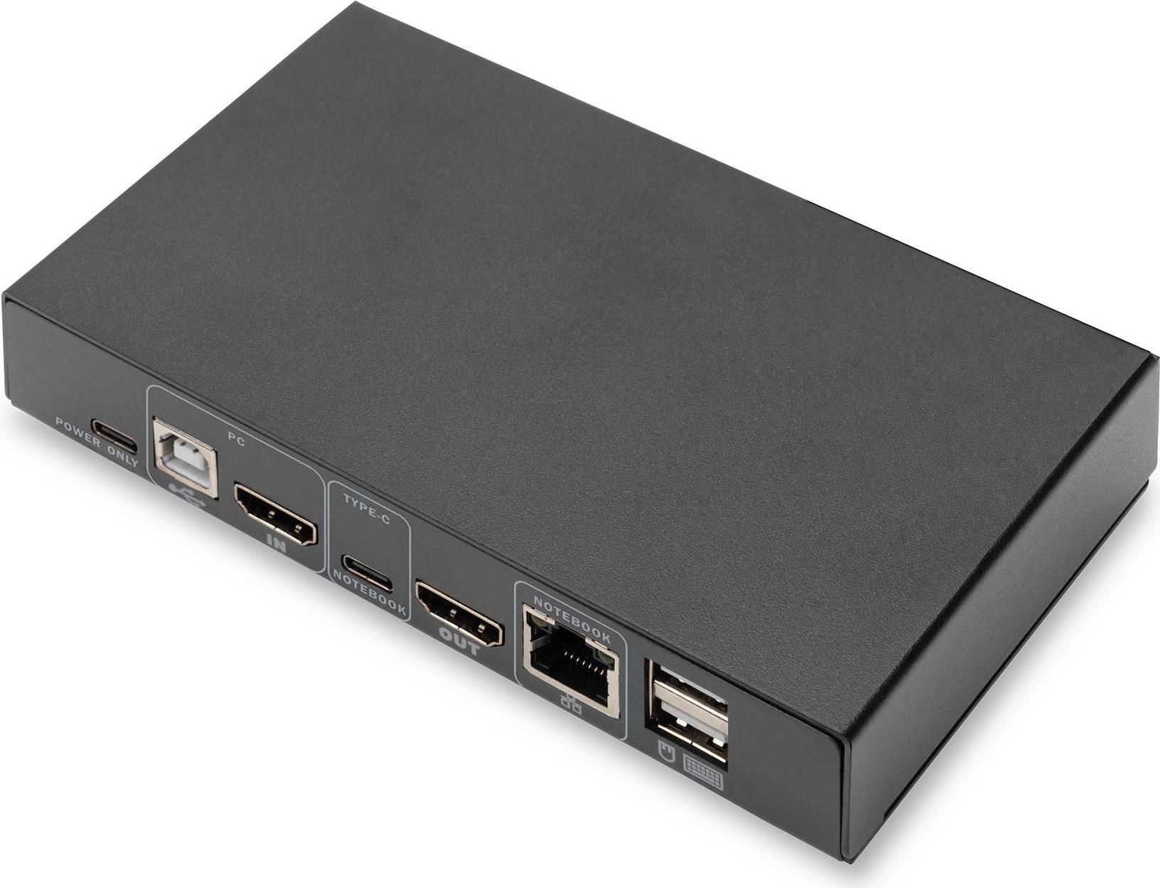 Купить DIGITUS DS-12901 - KVM-/Audio-/USB-Switch - 4k30hz, usb-c/usb/hdmi in, hdmi out, network - Desktop в магазине wardena.ru