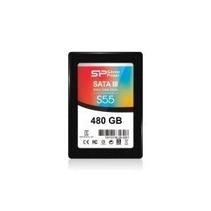 Купить SILICON POWER Slim S55 - SSD - 480 GB - intern - 2.5" (6.4 cm) - SATA 6Gb/s (SP480GBSS3S55S25) в магазине wardena.ru