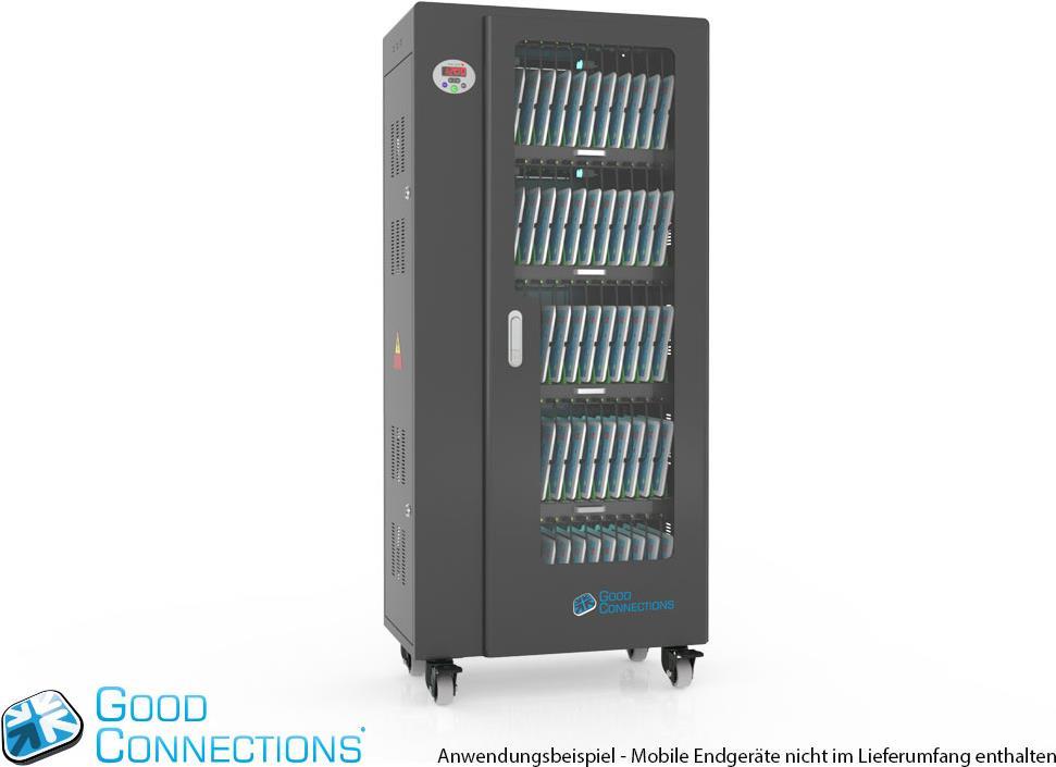 Купить Good Connections - Wagen (synchronisieren, laden und unter UV-Licht reinigen) - für 65 Tablets - verriegelbar - Stahl - Schwarz - Ausgang: 5 V (PCT01-B65S) в магазине wardena.ru