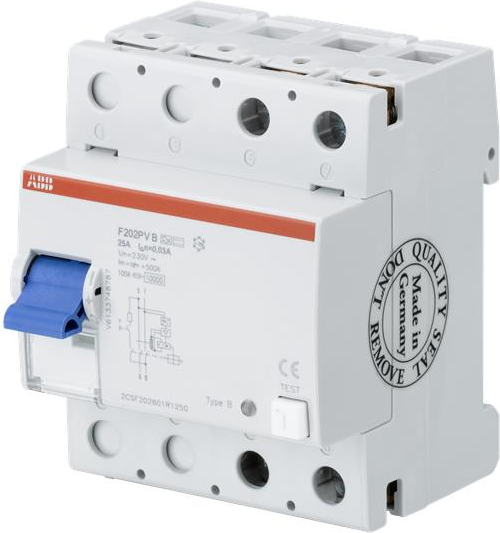 Купить ABB STOTZ-KONTAKT FI-Schutzschalter F202B+25/0.03 (2CSF202701R1250) в магазине wardena.ru