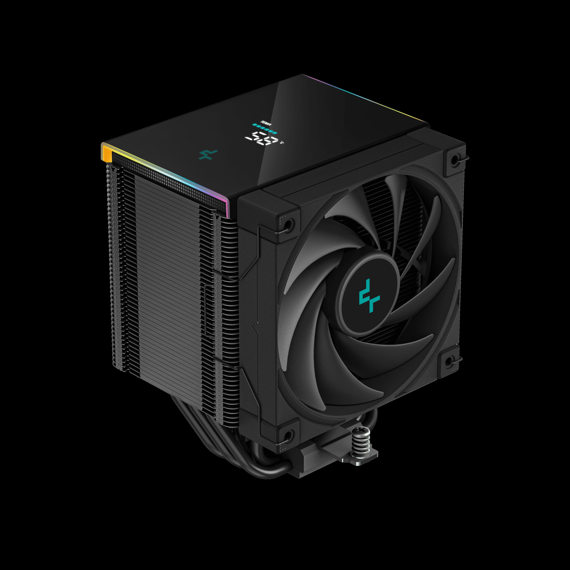 Купить DeepCool AK500 Digital Prozessor Luftkühlung 12 cm Schwarz 1 Stück(e) (R-AK500-BKADMN-G) в магазине wardena.ru