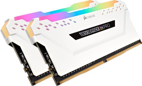 Купить CORSAIR Vengeance RGB PRO - DDR4 - 16 GB: 2 x 8 GB - DIMM 288-PIN - 3600 MHz / PC4-28800 - CL18 - 1.35 V - ungepuffert - non-ECC - weiß (CMW16GX4M2D3600C18W) в магазине wardena.ru