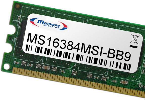 Купить Memory Solution MS16384MSI-BB9 Speichermodul 16 GB (MS16384MSI-BB9) в магазине wardena.ru