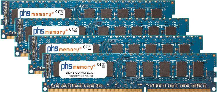Купить PHS-memory 16GB (4x4GB) Kit RAM Speicher für Supermicro H8SGL-F DDR3 UDIMM ECC 1600MHz (SP160126) в магазине wardena.ru