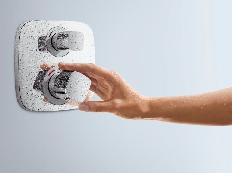 Купить Hansgrohe Croma Select E Душевая система скрытого монтажа с термостатом Ecostat E хром 27294000 в магазине wardena.ru