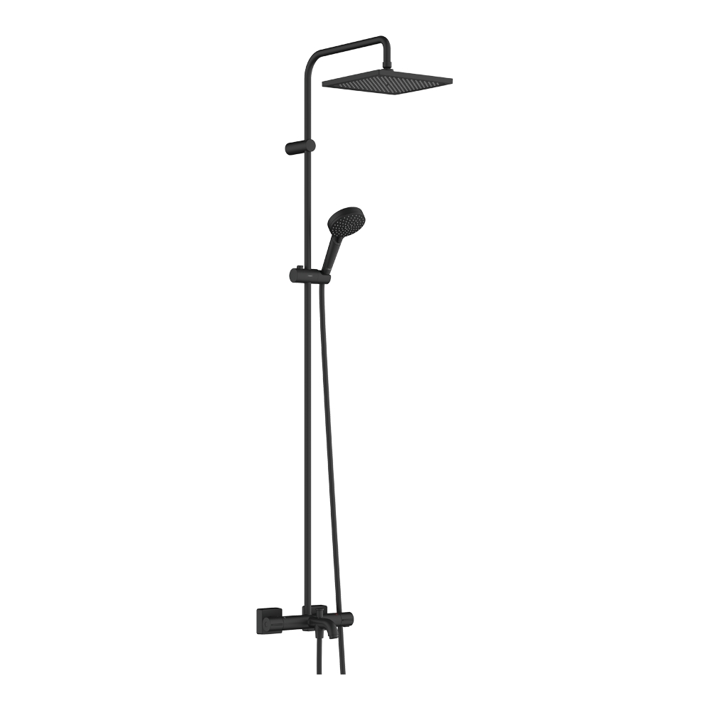 Купить Hansgrohe Vernis Shape Душевая система черный матовый 26900670 в магазине wardena.ru