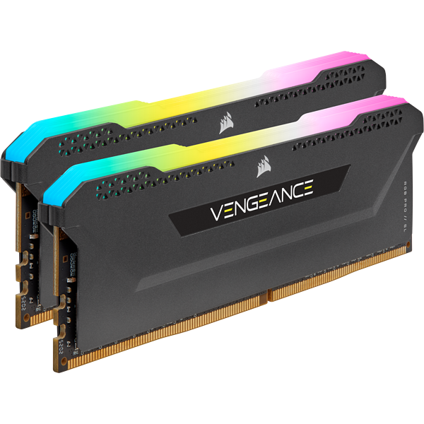 Купить Corsair Vengeance RGB PRO SL - DDR4 - Kit - 16 GB: 2 x 8 GB - DIMM 288-PIN - 3600 MHz / PC4-28800 - CL18 - 1.35 V - ungepuffert - non-ECC - Schwarz (CMH16GX4M2Z3600C18) в магазине wardena.ru