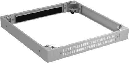Купить EFB Elektronik Sockel 800x600, H=100 mm, RAL7035, für Schrankserie PRO, Bestehend aus 4 sehr stabilen, nivellierbaren Sockelecken sowie 4 BlendenFrontblende perforiert, Rückblende mit Kabeleinführung via BürstenleisteSei (PRO-SOK86PB.GR) в магазине wardena.ru
