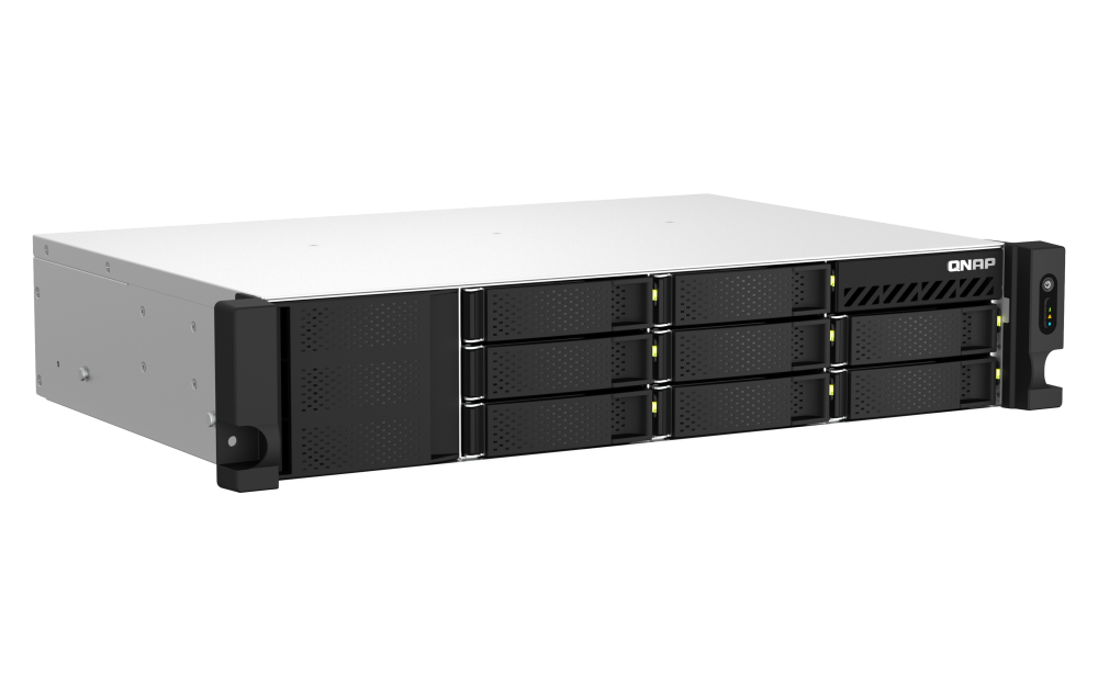 Купить QNAP TS-864eU - NAS-Server - 8 Schächte - Rack - einbaufähig - SATA 6Gb/s - RAID RAID 0, 1, 5, 6, 10, 50, JBOD, 60 - RAM 8 GB - Gigabit Ethernet / 2.5 Gigabit Ethernet - iSCSI Support - 2U (TS-864EU-8G) в магазине wardena.ru