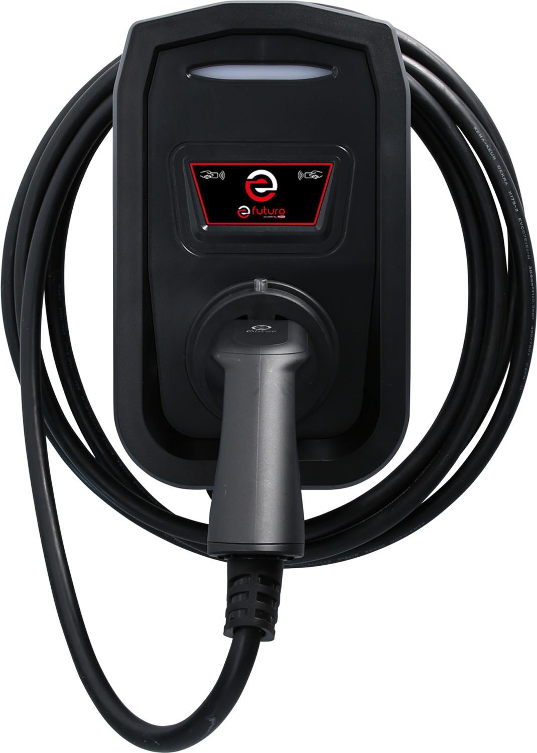 Купить KS TOOLS Werkzeuge-Maschinen GmbH efuturo Wallbox mit Typ 2 Ladekabel, 3 Phasen, bis zu 22 kW, 32 A, 400 V, Mode 3, mit RFID Zugangskontrolle, ohne Stromzähler (117.7521) в магазине wardena.ru