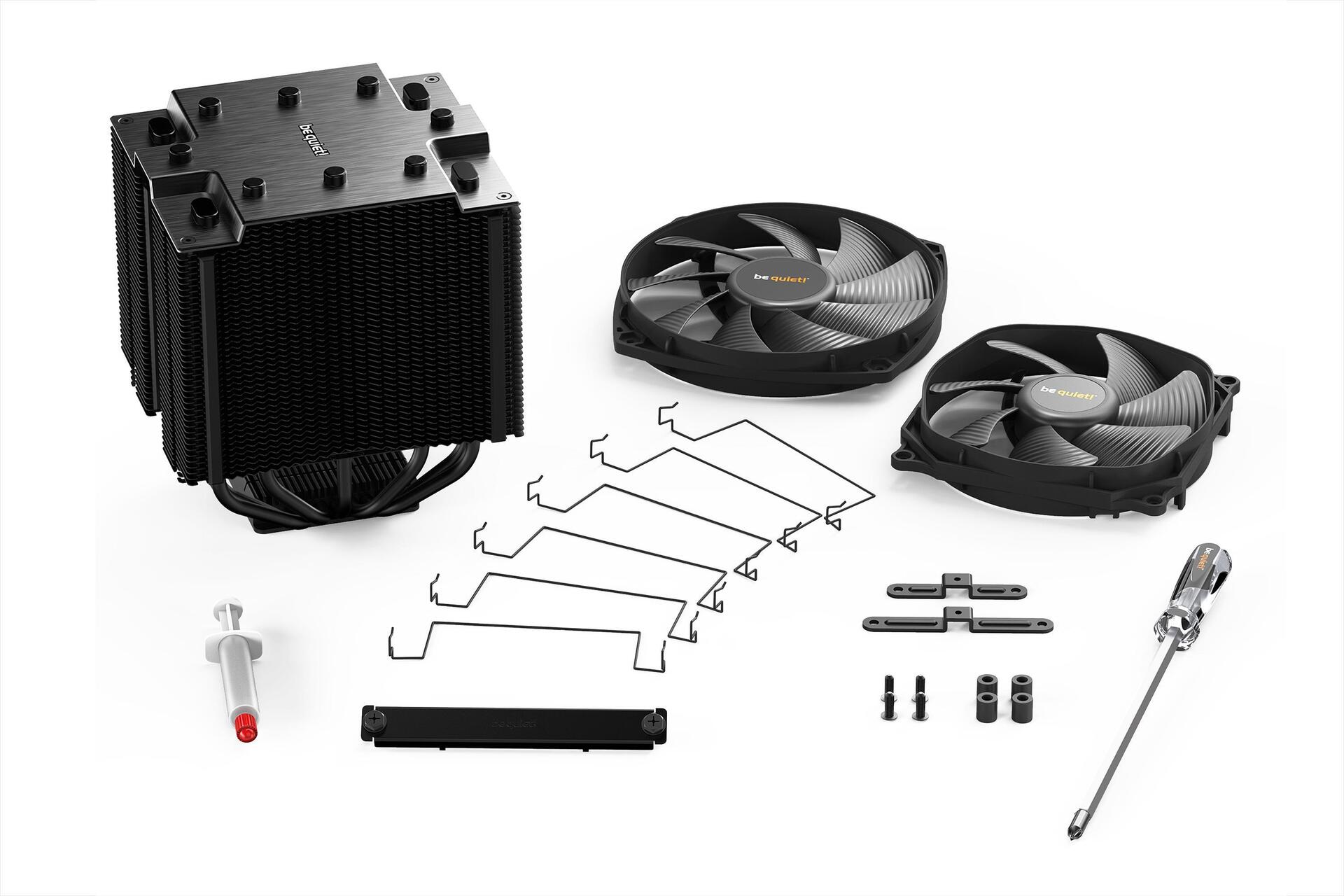Купить be quiet! Dark Rock PRO TR4 - Prozessorkühler - (für: TR4) - Aluminium - 135 mm/120 mm - Schwarz (BK023) в магазине wardena.ru