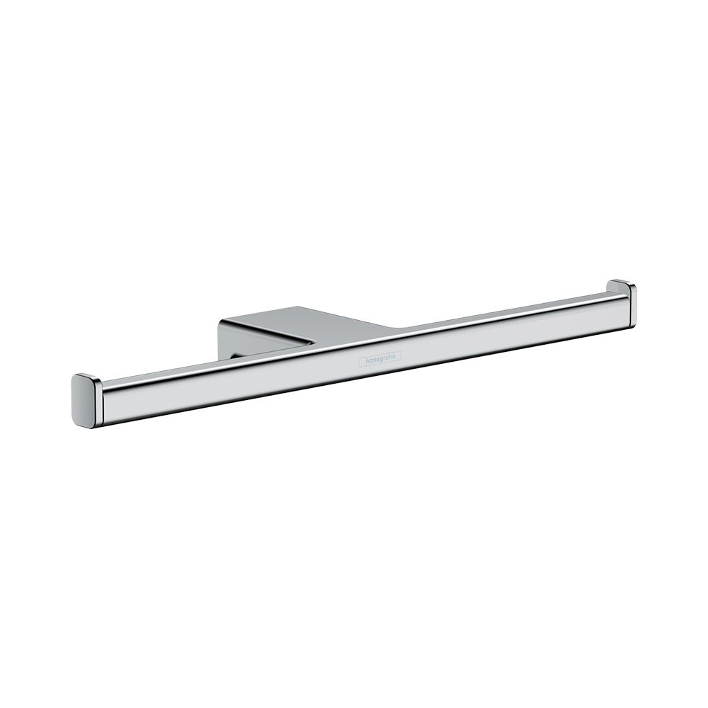 Купить Hansgrohe AddStoris Держатель запасного рулона туалетной бумаги хром-черный матовый 41748340 в магазине wardena.ru