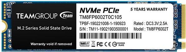 Купить Team Group MP33 - SSD - 2TB - intern - M.2 2280 - PCIe 3.0 x4 (NVMe) - Schwarz (TM8FP6002T0C101) в магазине wardena.ru