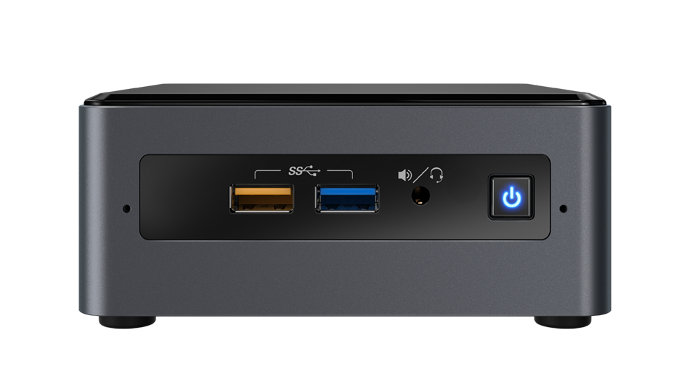 Купить Intel Next Unit of Computing Kit NUC7PJYHN - Barebone - Mini-PC - 1 x Pentium Silver J5005 / 1.5 GHz - RAM 0 GB - UHD Graphics 605 - GigE - WLAN: 802.11a/b/g/n/ac, Bluetooth 5.0 (BOXNUC7PJYHN2) в магазине wardena.ru