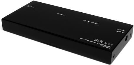 Купить StarTech.com 2 Port High-Speed-HDMI Video Splitter mit Audio - Video-/Audio-Splitter - 2 x HDMI - Desktop (ST122HDMI2) в магазине wardena.ru