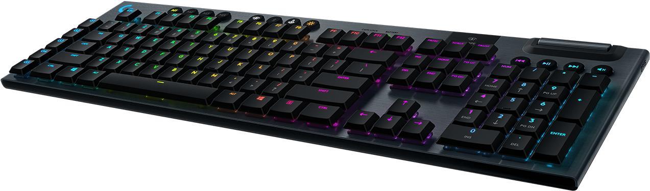 Купить Logitech G G915 Tastatur RF Wireless + Bluetooth QWERTY US International Schwarz (920-008910) в магазине wardena.ru