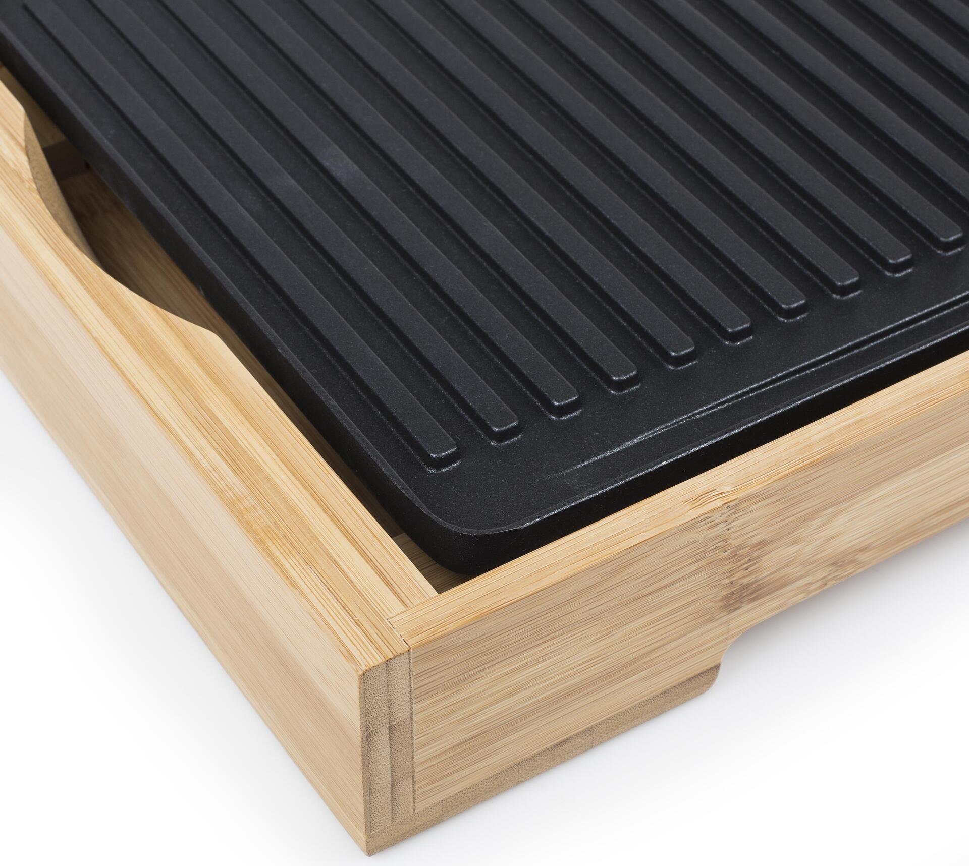 Купить Tristar BP-2641 Bambus Grill XL - 2200 W - Grill - Elektro - 510 x 254 mm - Tisch - Rost (BP-2641) в магазине wardena.ru