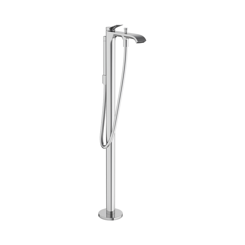 Купить Hansgrohe Vivenis Смеситель для ванны однорычажный напольный белый матовый 75445700 в магазине wardena.ru