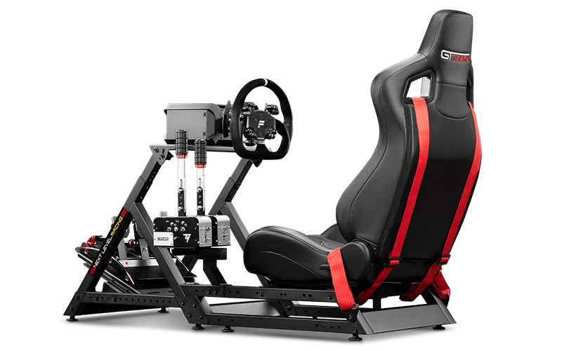 Купить Next Level Racing GTTRACK - Rennsitz - 150 kg - 120 cm - 210 cm - Schwarz - Rot - Gummi (NLR-S009) в магазине wardena.ru
