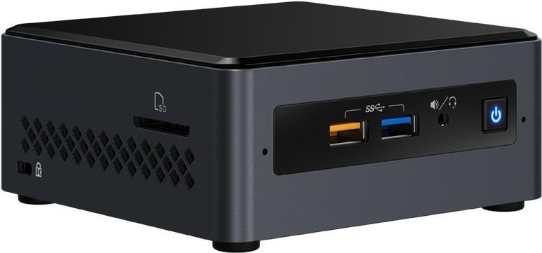 Купить Intel Next Unit of Computing Kit NUC7CJYHN - Barebone - Mini-PC - 1 x Celeron J4005 / 2 GHz - RAM 0 GB - HD Graphics 600 - GigE - WLAN: 802.11a/b/g/n/ac, Bluetooth 5.0 (BOXNUC7CJYHN2) в магазине wardena.ru