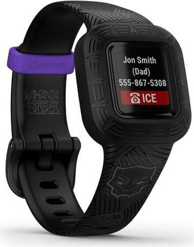 Купить Garmin vivofit jr. 3 - Marvel Black Panther - Aktivitätsmesser mit Band - Silikon - schwarz - Bandgröße 130-175 mm - Bluetooth - 25 g (010-02441-10) в магазине wardena.ru