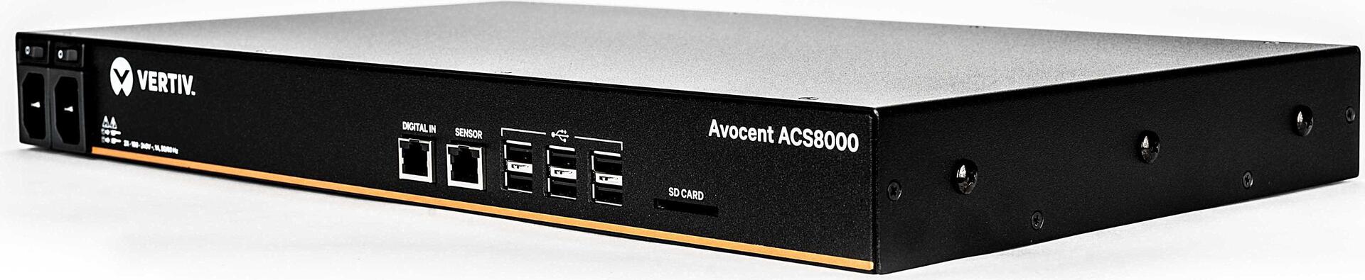 Купить Vertiv Avocent ACS 8000 Serial Console ACS8016MDAC - Konsolenserver - 16 Anschlüsse - GigE, RS-232, RS-422, RS-485 - Analogsteckplätze: 1 - 1U - Rack-montierbar (ACS8016MDAC-404) в магазине wardena.ru