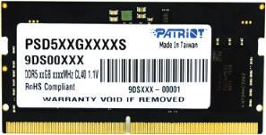 Купить Patriot Memory Signature PSD532G48002S Speichermodul 32 GB 1 x 32 GB DDR5 4800 MHz (PSD532G48002S) в магазине wardena.ru