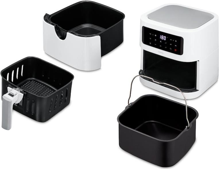 Купить MEDION E40 XL Heißluftfritteuse (5,2 Liter, Airfryer, 2.150 Watt, 9 Automatikprogramme, Backfunktion, ölfreies Frittieren, Touch Bedienfeld, LED Anzeige) weiß (50075808) в магазине wardena.ru