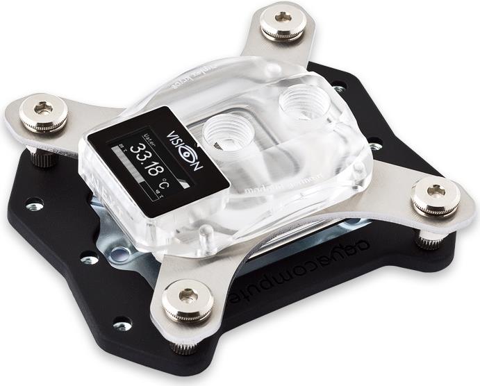 Купить Aqua Computer Cuplex kryos NEXT with VISION - Flüssigkühlsystem für CPU im Waterblock-Design - (für: LGA1156, LGA1155, LGA1150, LGA1151) - vernickelte Kupferbodenplatte und Akrylglas - durchsichtig (21648) в магазине wardena.ru