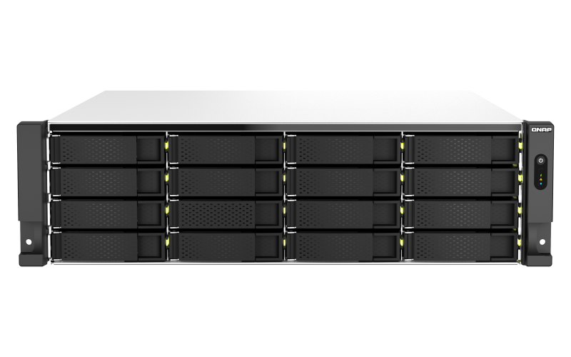 Купить QNAP TS-H2287XU-RP - NAS-Server - 22 Schächte - Rack - einbaufähig - SATA 6Gb/s - RAID 0, 1, 5, 6, 10, 50, JBOD, 60 - RAM 64 GB - 2.5 Gigabit Ethernet / 10 Gigabit Ethernet - iSCSI Support - 3U (TS-H2287XU-RP-E2378-64G) в магазине wardena.ru
