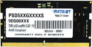 Купить Patriot Memory Signature PSD532G48002S Speichermodul 32 GB 1 x 32 GB DDR5 4800 MHz (PSD532G48002S) в магазине wardena.ru