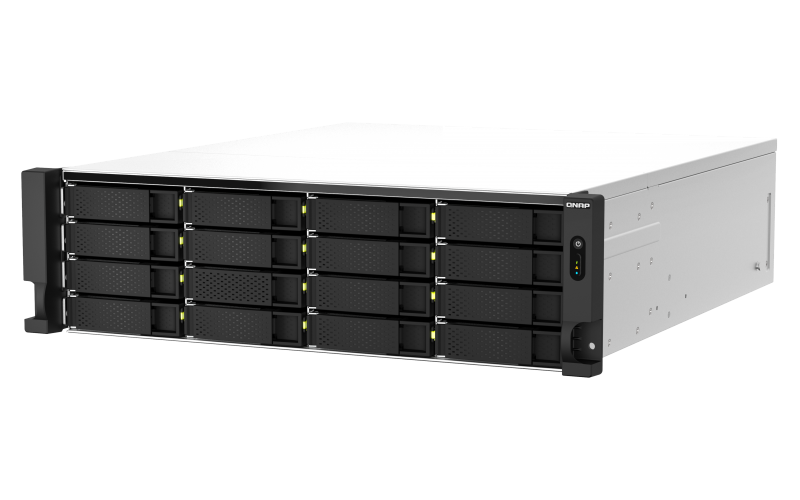 Купить QNAP TS-H2287XU-RP - NAS-Server - 22 Schächte - Rack - einbaufähig - SATA 6Gb/s - RAID 0, 1, 5, 6, 10, 50, JBOD, 60 - RAM 64 GB - 2.5 Gigabit Ethernet / 10 Gigabit Ethernet - iSCSI Support - 3U (TS-H2287XU-RP-E2378-64G) в магазине wardena.ru