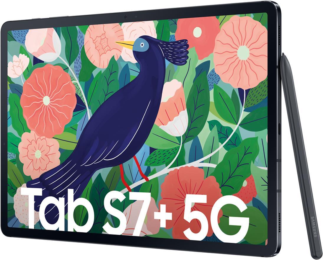 Купить SAMSUNG Galaxy Tab S7+ 5G 31,50cm 12.4" 8GB 256GB Mystic Black (SM-T976BZKEEUB) в магазине wardena.ru