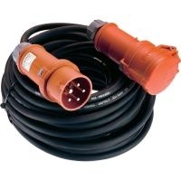 Купить AS Schwabe Strom Verlängerungskabel [ CEE-Stecker - CEE-Kupplung] 32 A Schwarz 25.00 m mit Phasenwender 60518 (60518) в магазине wardena.ru