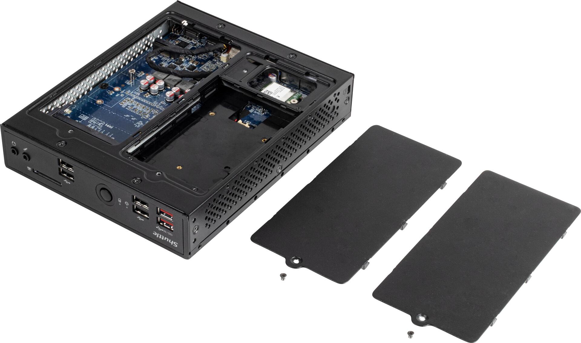 Купить Shuttle XPC slim DS20U7 - Barebone - Slim-PC - 1 x Core i7 10510U / 1.8 GHz ULV - RAM 0 GB - UHD Graphics - GigE - Schwarz в магазине wardena.ru