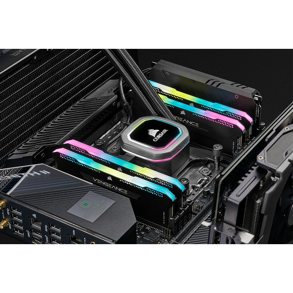 Купить Corsair Vengeance RGB PRO SL - DDR4 - Kit - 16 GB: 2 x 8 GB - DIMM 288-PIN - 3600 MHz / PC4-28800 - CL18 - 1.35 V - ungepuffert - non-ECC - Schwarz (CMH16GX4M2Z3600C18) в магазине wardena.ru