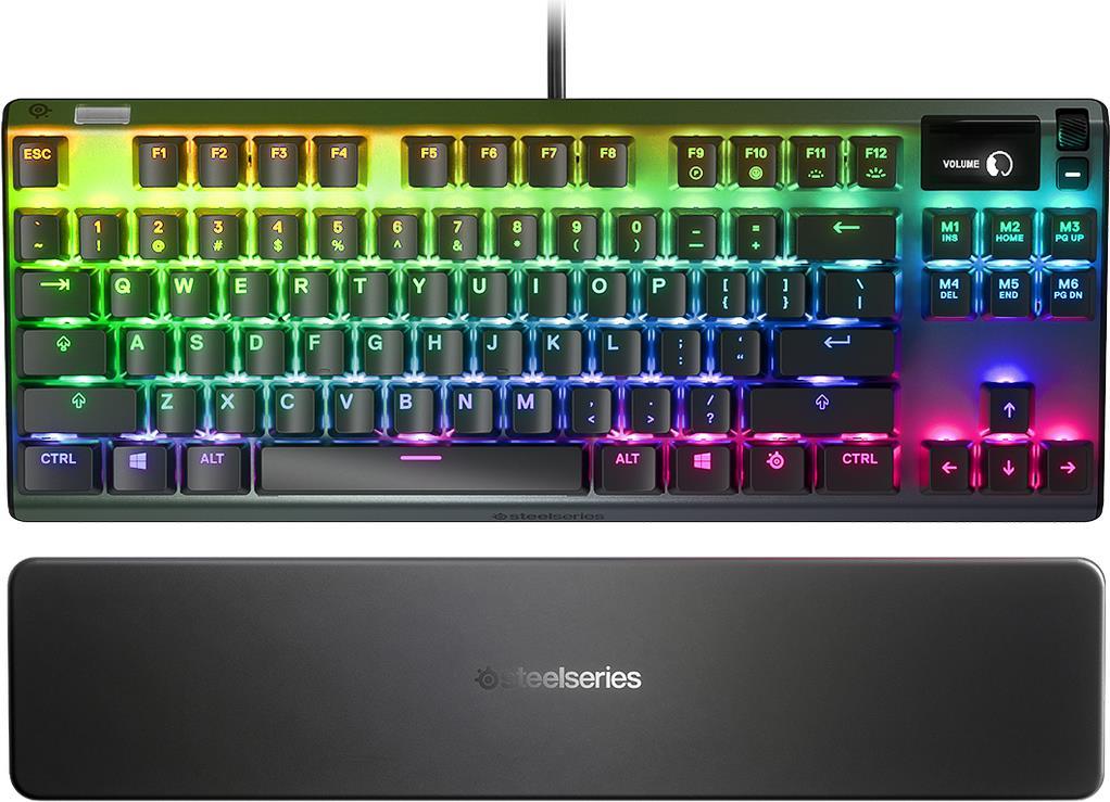 Купить Steelseries APEX 7 TKL Tastatur USB QWERTY US Englisch Grau (64758) в магазине wardena.ru