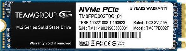Купить Team Group MP33 PRO M.2 2000 GB PCI Express 3.0 NVMe (TM8FPD002T0C101) в магазине wardena.ru